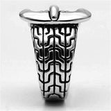 Alamode Rhodium Brass Ring with No Stone - Alamode - Flyclothing LLC