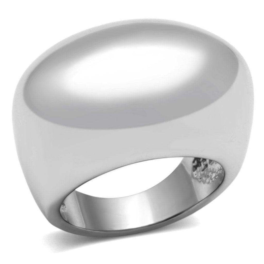 Alamode Rhodium Brass Ring with No Stone - Alamode - Flyclothing LLC