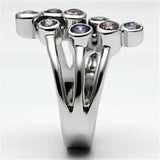 Alamode Rhodium Brass, AAA CZ , Multi Color - Alamode - Flyclothing LLC
