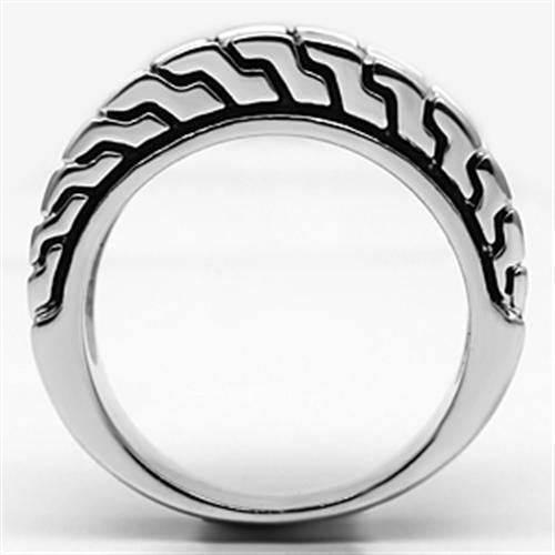 Alamode Reverse Two-Tone Brass Ring with No Stone - Alamode