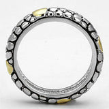 Alamode Reverse Two-Tone Brass Ring with Epoxy in Jet - Alamode - Flyclothing LLC