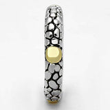 Alamode Reverse Two-Tone Brass Ring with Epoxy in Jet - Alamode - Flyclothing LLC