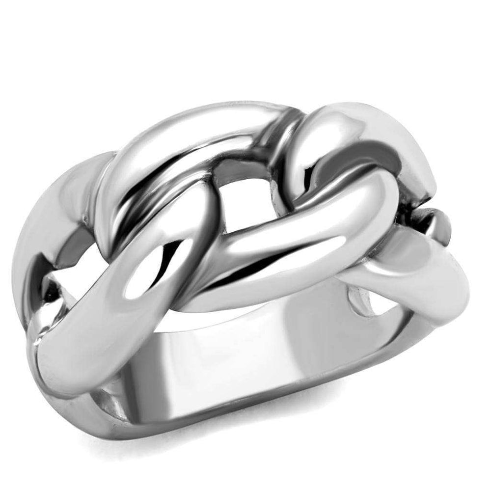Alamode Rhodium Brass Ring with No Stone - Alamode - Flyclothing LLC