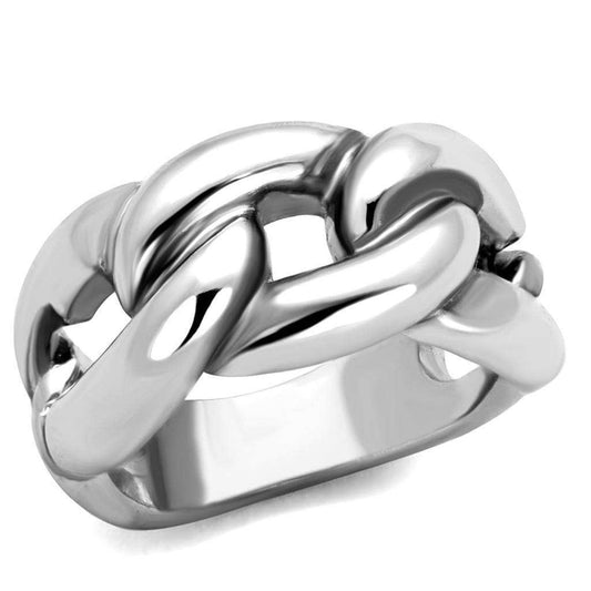 Alamode Rhodium Brass Ring with No Stone - Alamode - Flyclothing LLC