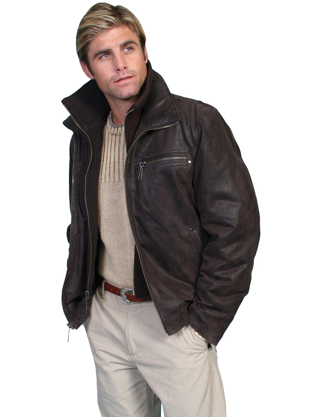 Scully BROWN MEN'S JACKET - Scully Leather