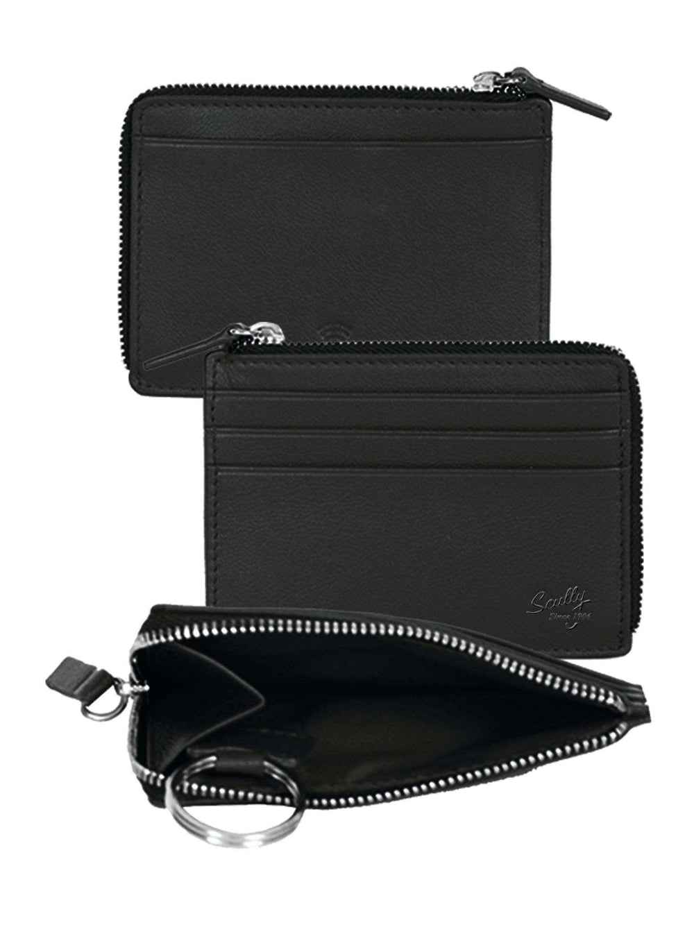 Scully BLACK COIN/CARD/KEY HOLDER - Scully Leather - Flyclothing LLC