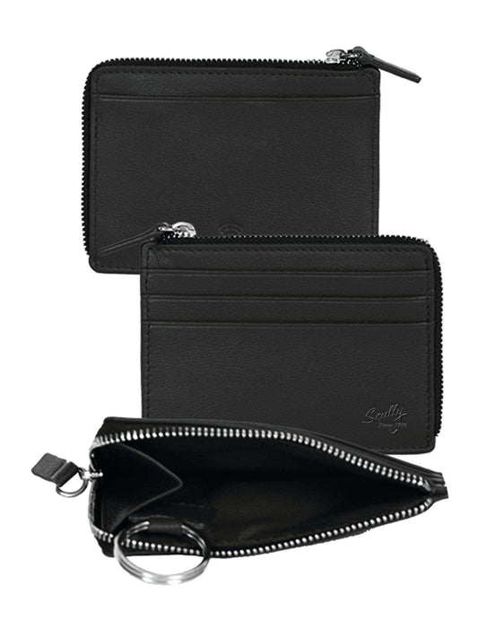 Scully BLACK COIN/CARD/KEY HOLDER - Scully Leather - Flyclothing LLC