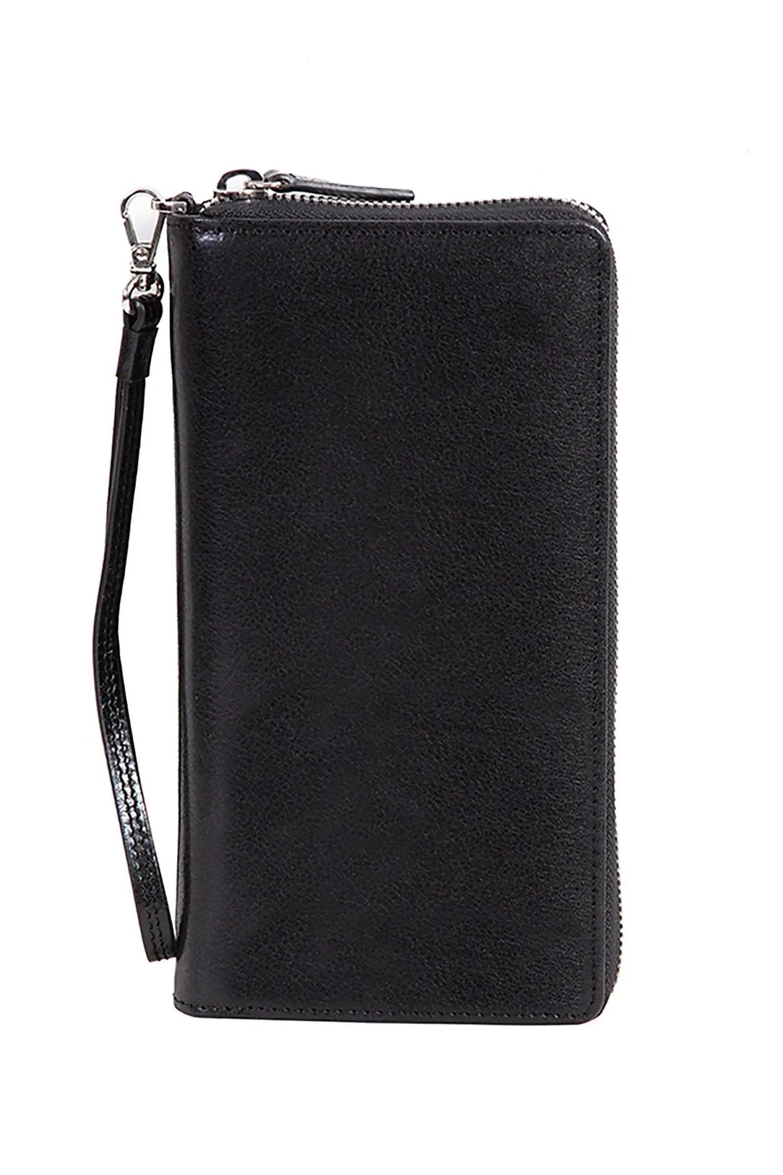 Scully BLACK ZIP AROUND SLIM CLUTCH - Scully Leather - Flyclothing LLC