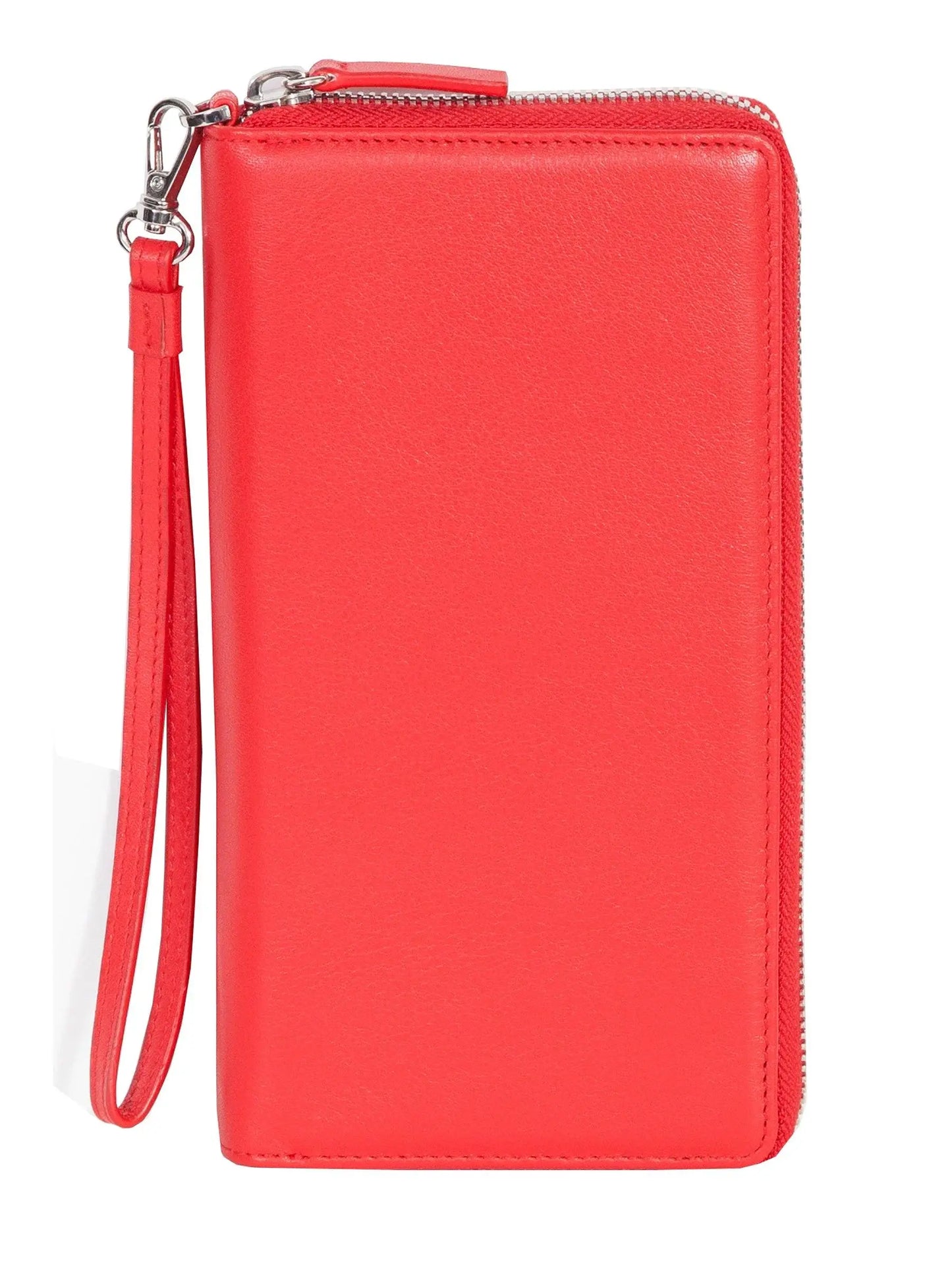 Scully RED ZIP AROUND SLIM CLUTCH - Scully Leather - Flyclothing LLC