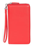 Scully RED ZIP AROUND SLIM CLUTCH - Scully Leather