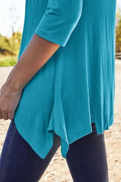Basic Bae Full Size Round Neck Pocketed T-Shirt - Trendsi - Flyclothing LLC