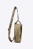 Adjustable Strap PU Leather Sling Bag - Trendsi - Flyclothing LLC