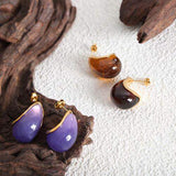 Resin Teardrop Earrings - Trendsi - Flyclothing LLC