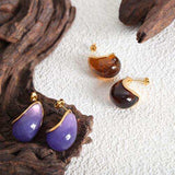 Resin Teardrop Earrings - Trendsi - Flyclothing LLC