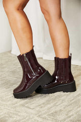 Forever Link Side Zip Platform Boots - Trendsi