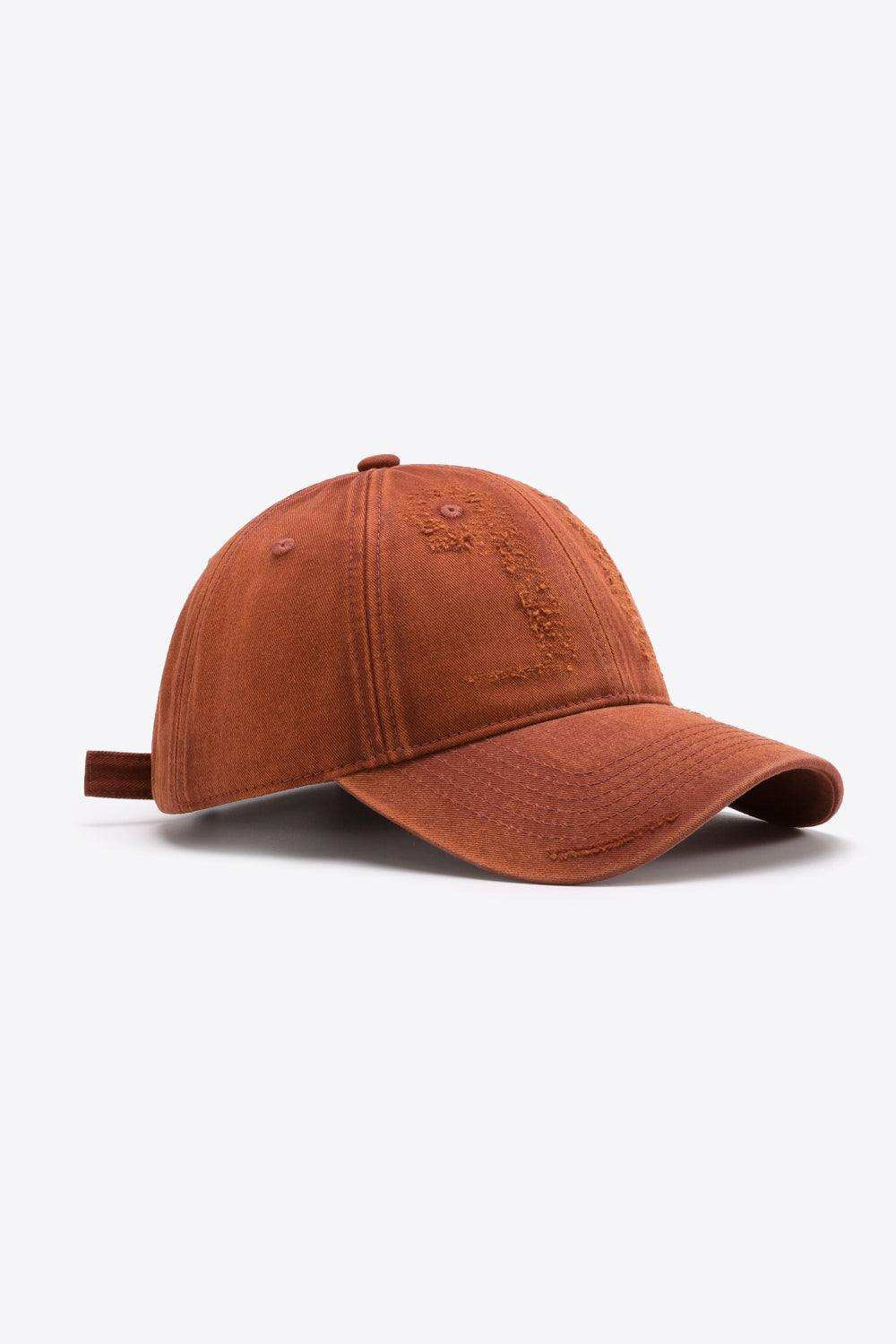 Distressed Adjustable Baseball Cap - Trendsi - Flyclothing LLC
