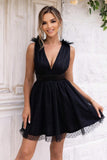 Open Back Sleeveless Mesh Dress - Trendsi