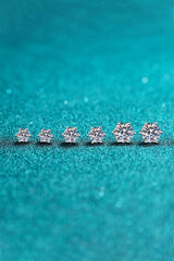 Endless Cheer Moissanite Stud Earrings - Trendsi - Flyclothing LLC