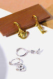 Hat & Boot Shape Asymmetrical Copper 14K Gold Plated Earrings - Trendsi - Flyclothing LLC