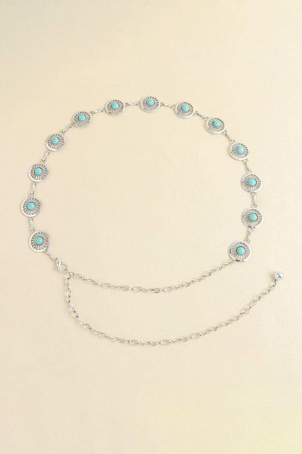 Vintage Turquoise Alloy Belt - Trendsi - Flyclothing LLC