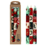 Set of Three Boxed Tall Hand-Painted Candles - Ukhisimui Design - Nobunto - Nobunto