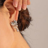 Heart Shape 18K gold-plated Earrings - Trendsi