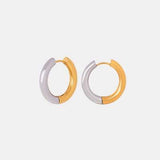 18K Gold-Plated Huggie Earrings - Trendsi - Flyclothing LLC