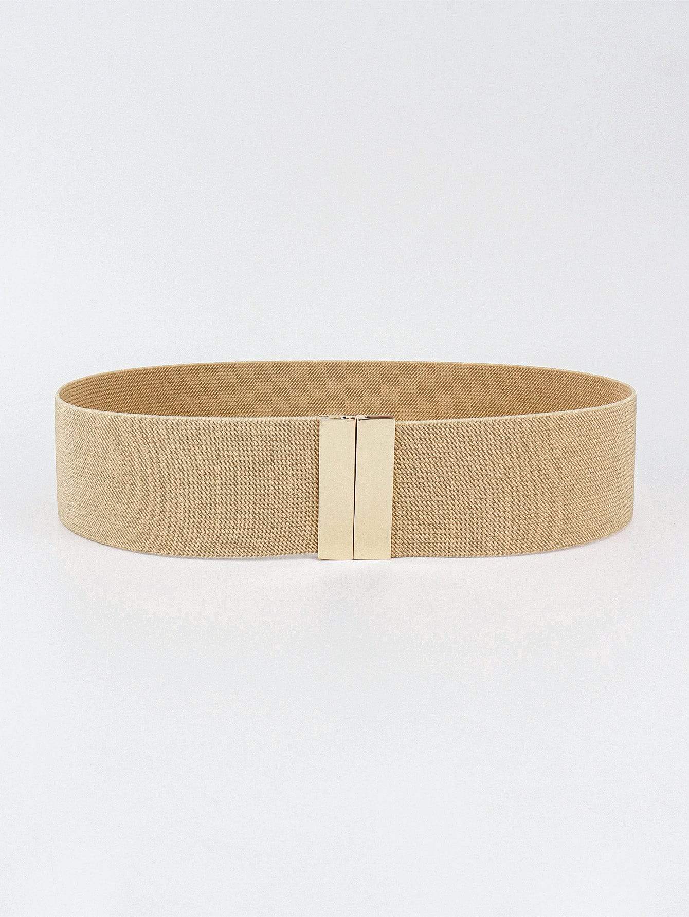 Alloy Buckle Elastic Belt - Trendsi - Flyclothing LLC
