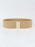 Alloy Buckle Elastic Belt - Trendsi - Flyclothing LLC