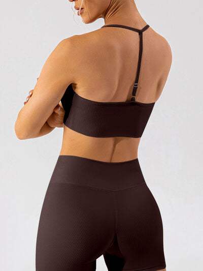 Spaghetti Strap Active Bra - Trendsi - Flyclothing LLC