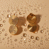 18K Gold-Plated Stainless Steel Earrings - Trendsi