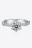 1 Carat Moissanite 925 Sterling Silver Ring - Trendsi