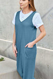 Double Take Full Size Sleeveless Straight Jumpsuit - Trendsi - Flyclothing LLC