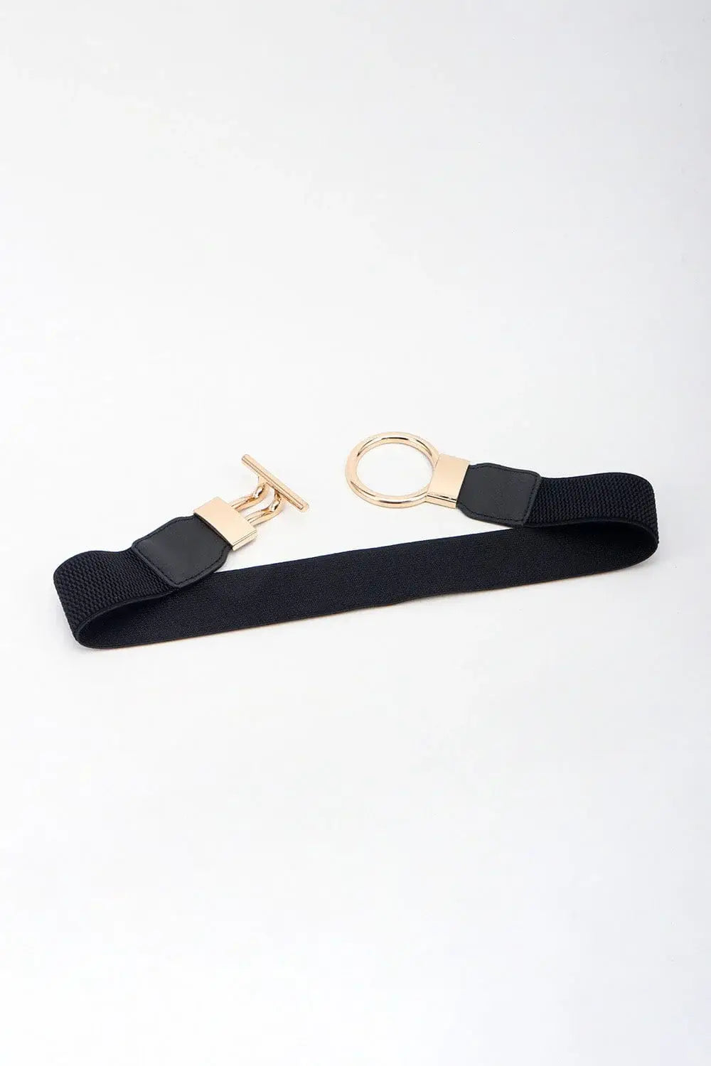 Circle Shape Buckle Zinc Alloy Buckle PU Leather Belt - Trendsi - Flyclothing LLC
