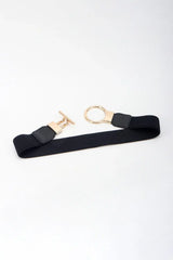 Circle Shape Buckle Zinc Alloy Buckle PU Leather Belt - Trendsi - Flyclothing LLC