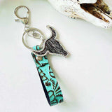 Rhinestone Bull Keychain - Trendsi - Flyclothing LLC