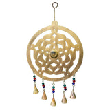 Handcrafted Celtic Chime, Recycled Iron and Glass Beads - Asha Handicrafts - Flyclothing LLC