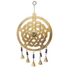 Handcrafted Celtic Chime, Recycled Iron and Glass Beads - Asha Handicrafts