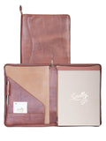 Scully MAHOGANY ZIP LETTER PAD - Scully Leather - Flyclothing LLC