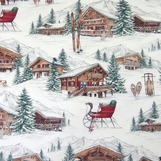 Rockmount Clothing Vintage Winter Chalet Western Cotton Bandana - Rockmount Clothing