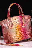 Gradient PU Leather Handbag - Trendsi - Flyclothing LLC