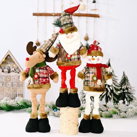 Christmas Telescopic Leg Doll - Trendsi