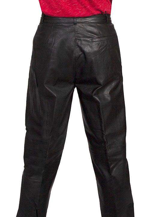 Scully BLACK PLONGE PANTS PLEATED FRONT - Scully Leather - Flyclothing LLC