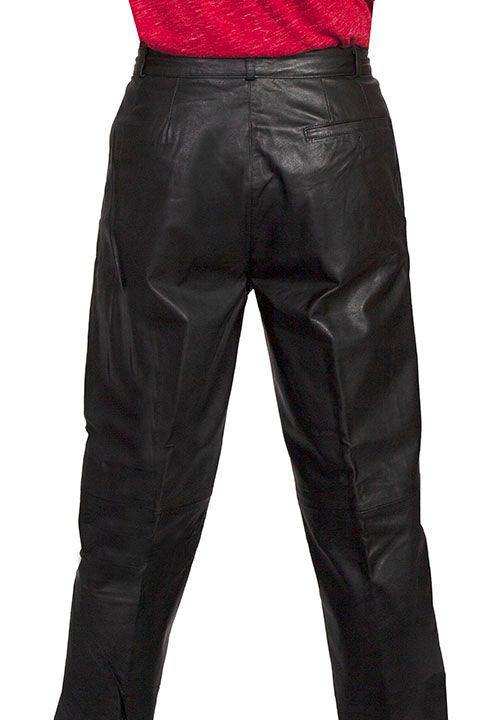 Scully BLACK PLONGE PANTS PLEATED FRONT - Scully Leather - Flyclothing LLC