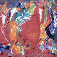 Rockmount Clothing Limited-Edition Cowboy Trading Blanket Silk Scarf by Carrie Fell - Rockmount Clothing