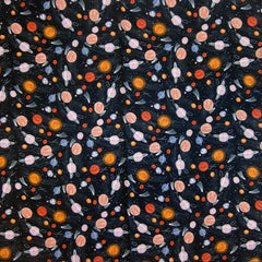 Rockmount Clothing Mens Solar System Print Short Sleeve Western Shirt In Navy - Rockmount Clothing
