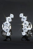 All You Need Moissanite Platinum-Plated Earrings - Trendsi