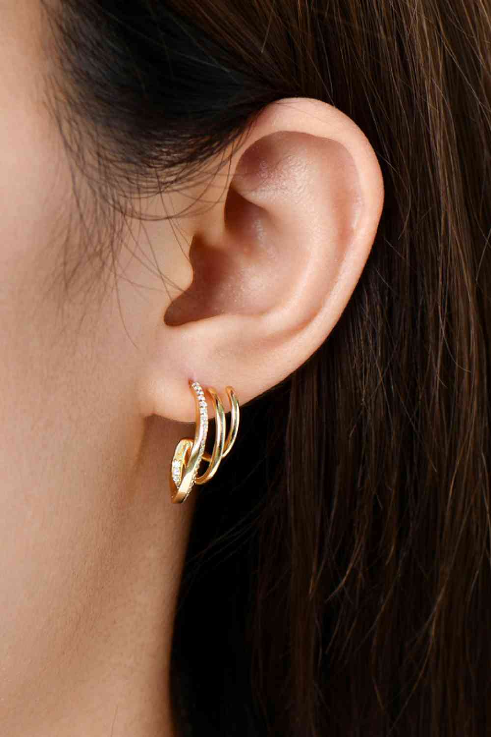 Moissanite 925 Sterling Silver Earrings - Trendsi - Flyclothing LLC