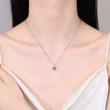 1 Carat Moissanite 925 Sterling Silver Necklace - Trendsi - Flyclothing LLC