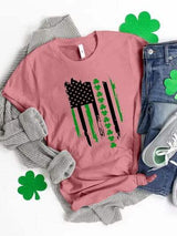 Graphic Round Neck Short Sleeve T-Shirt - Trendsi - Flyclothing LLC